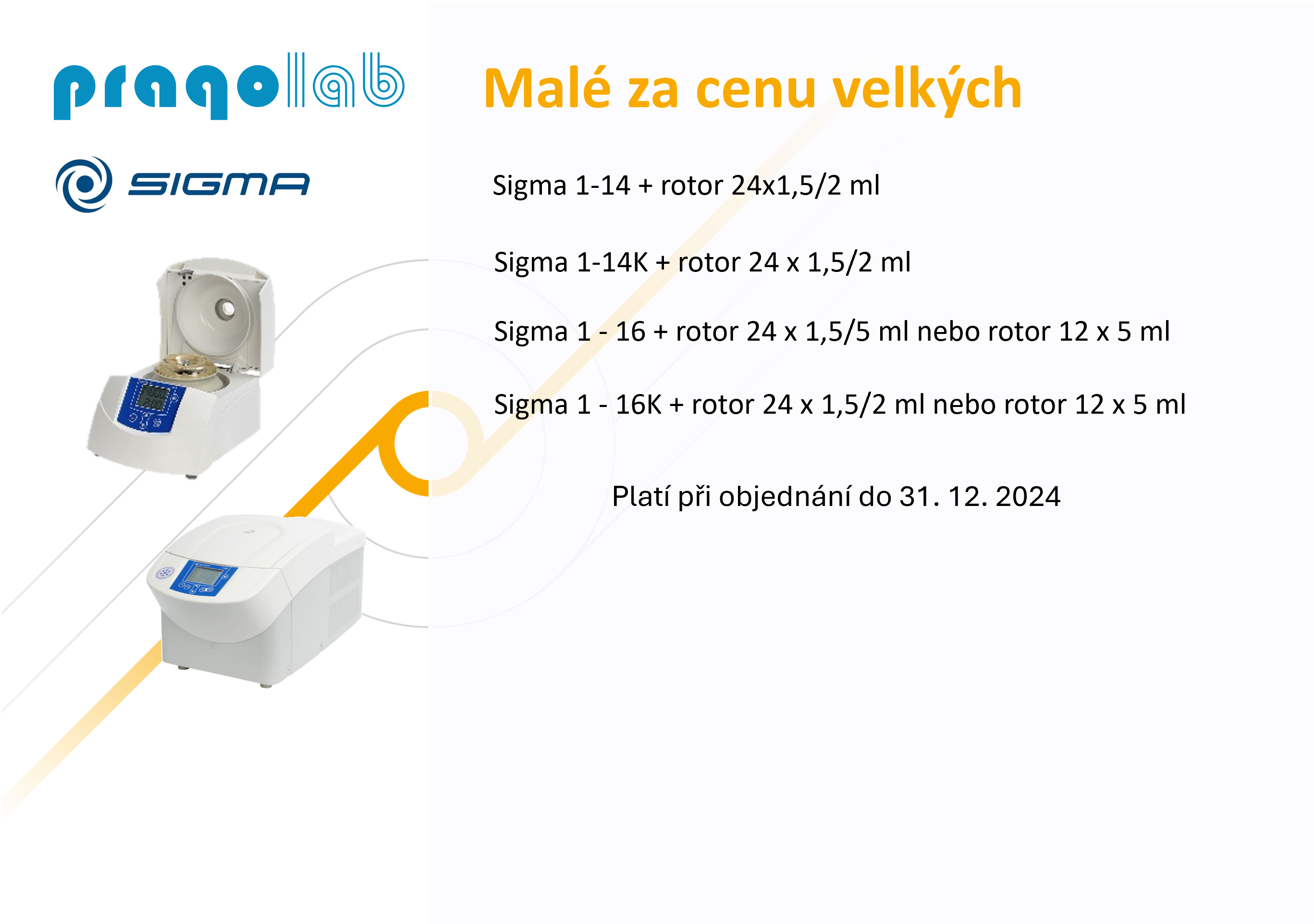 Sleva 25 % na chlazené i nechlazené mikrocentrifugy